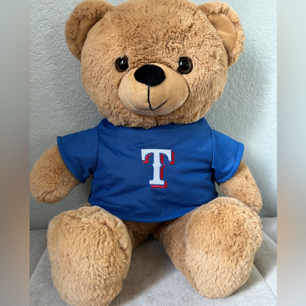 FOCO MLB Genuine Merchandise Texas Rangers Bear Plush Stuffed Animal